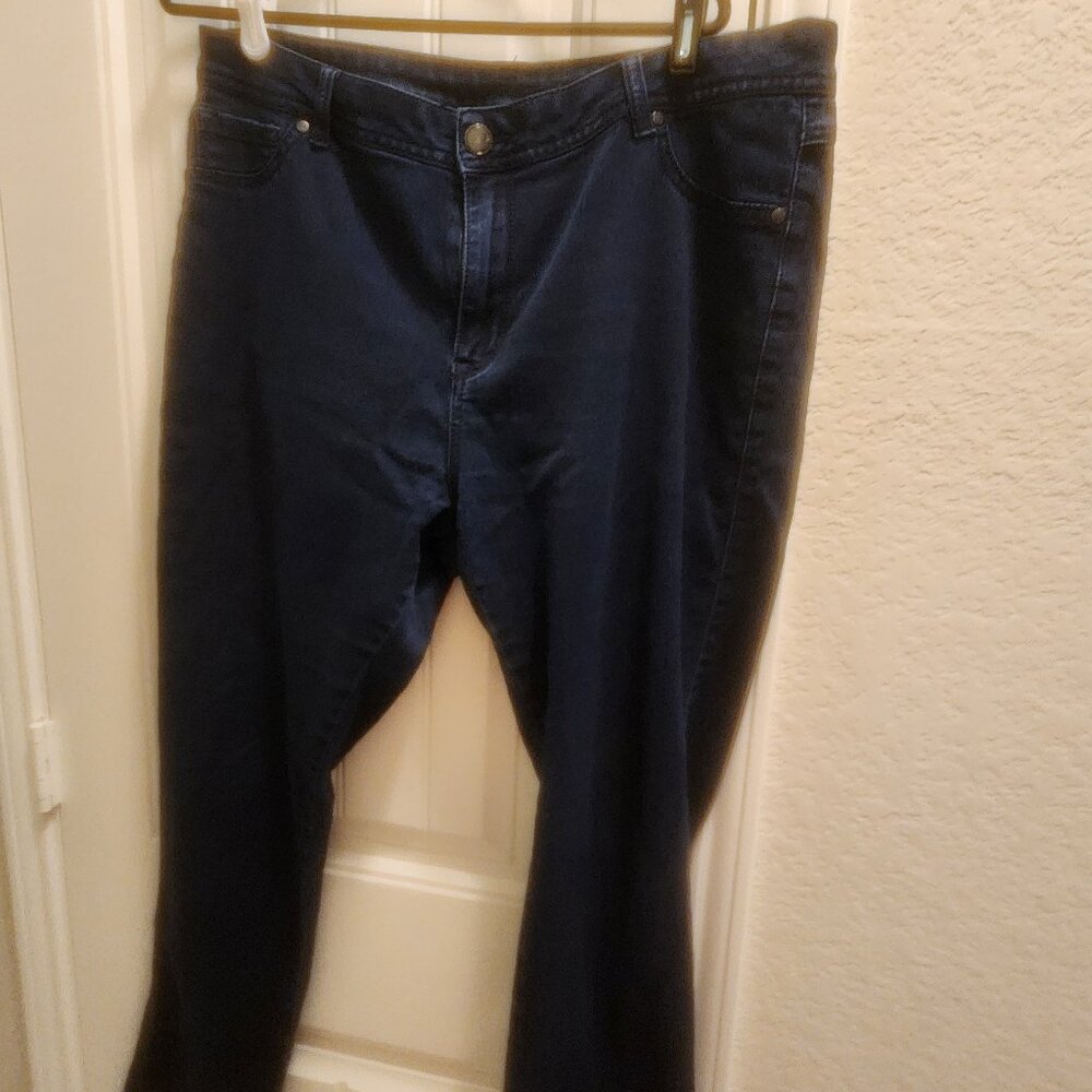 Avenue Butter Denim Navy Skinny 18A